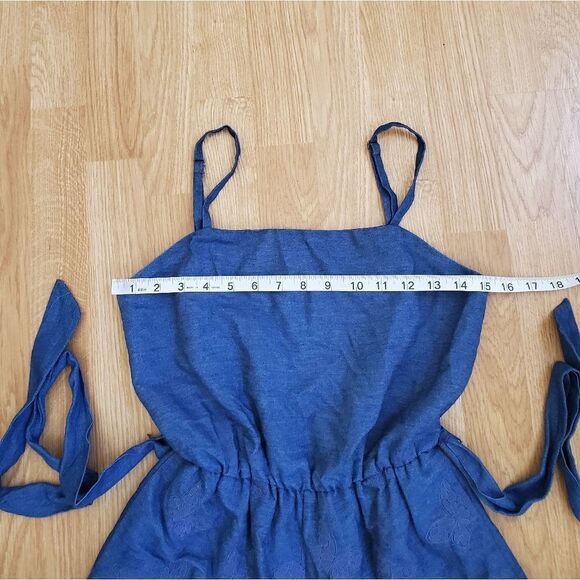 Alice + Olivia Rosetta Chambray Butterfly Applique Romper size 0 - Picture 12 of 16